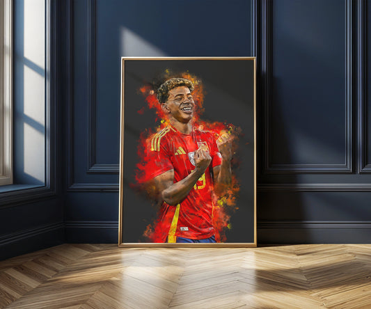 Voetbalposters voetballer, voetbal iconen en dames voetbalsters