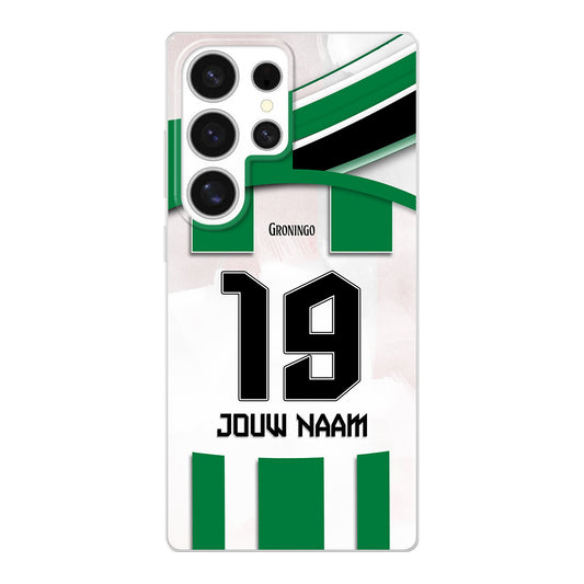 FC Groningen telefoonhoesje met personalisatie Samsung