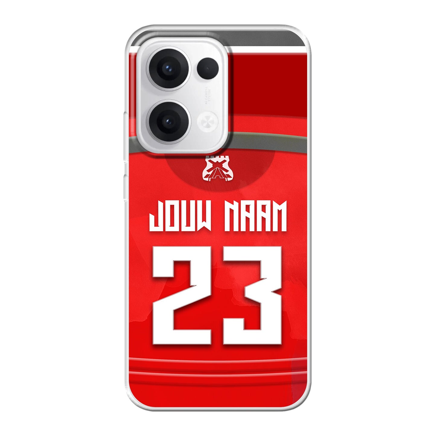 AZ Alkmaar 2025-2026 telefoonhoesje met personalisatie - Oppo Reno telefoonhoesjes - Voetbal fan kado