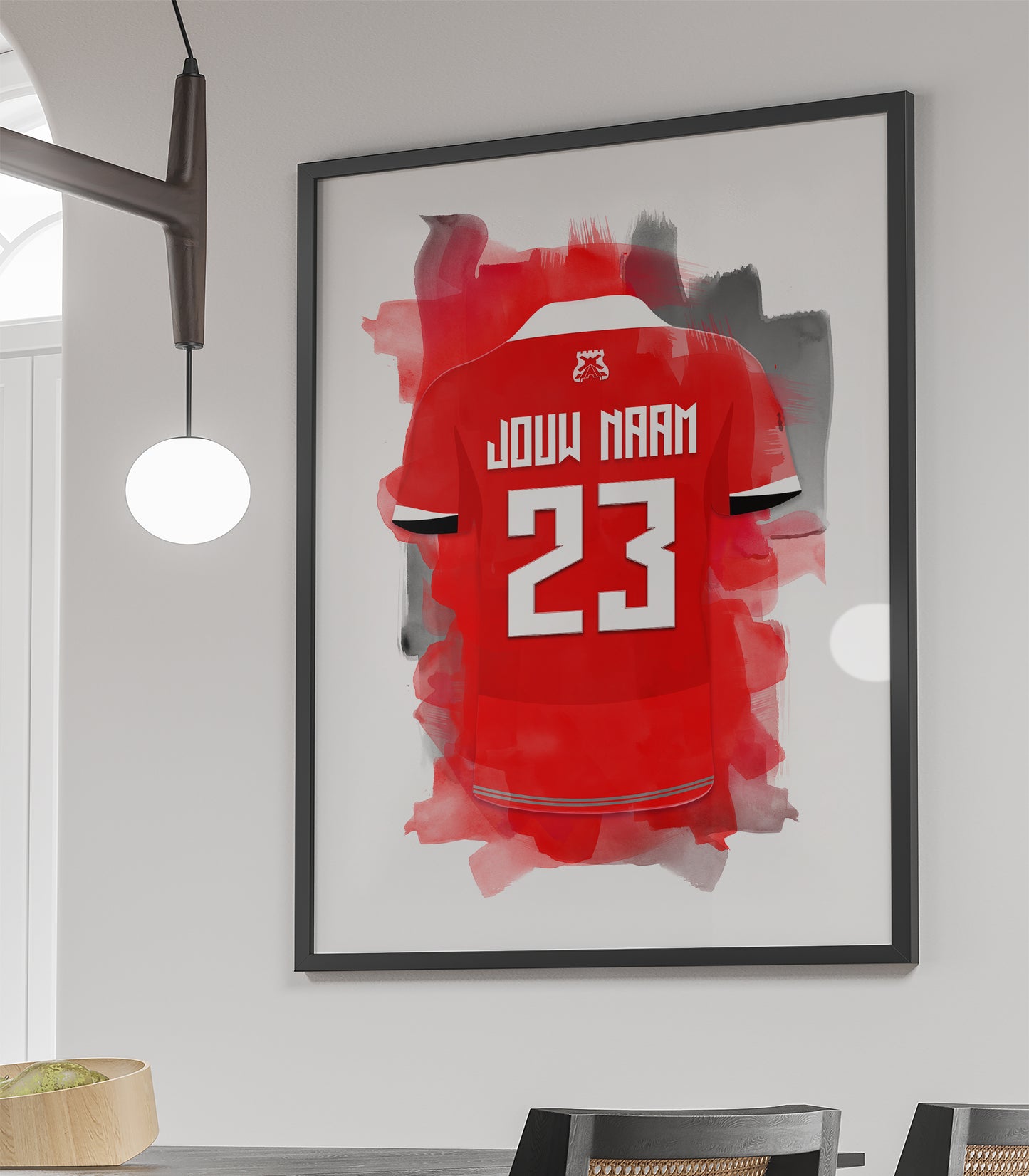 AZ Alkmaar wanddecoratie - Ingelijste poster - Voetbal fan cadeau