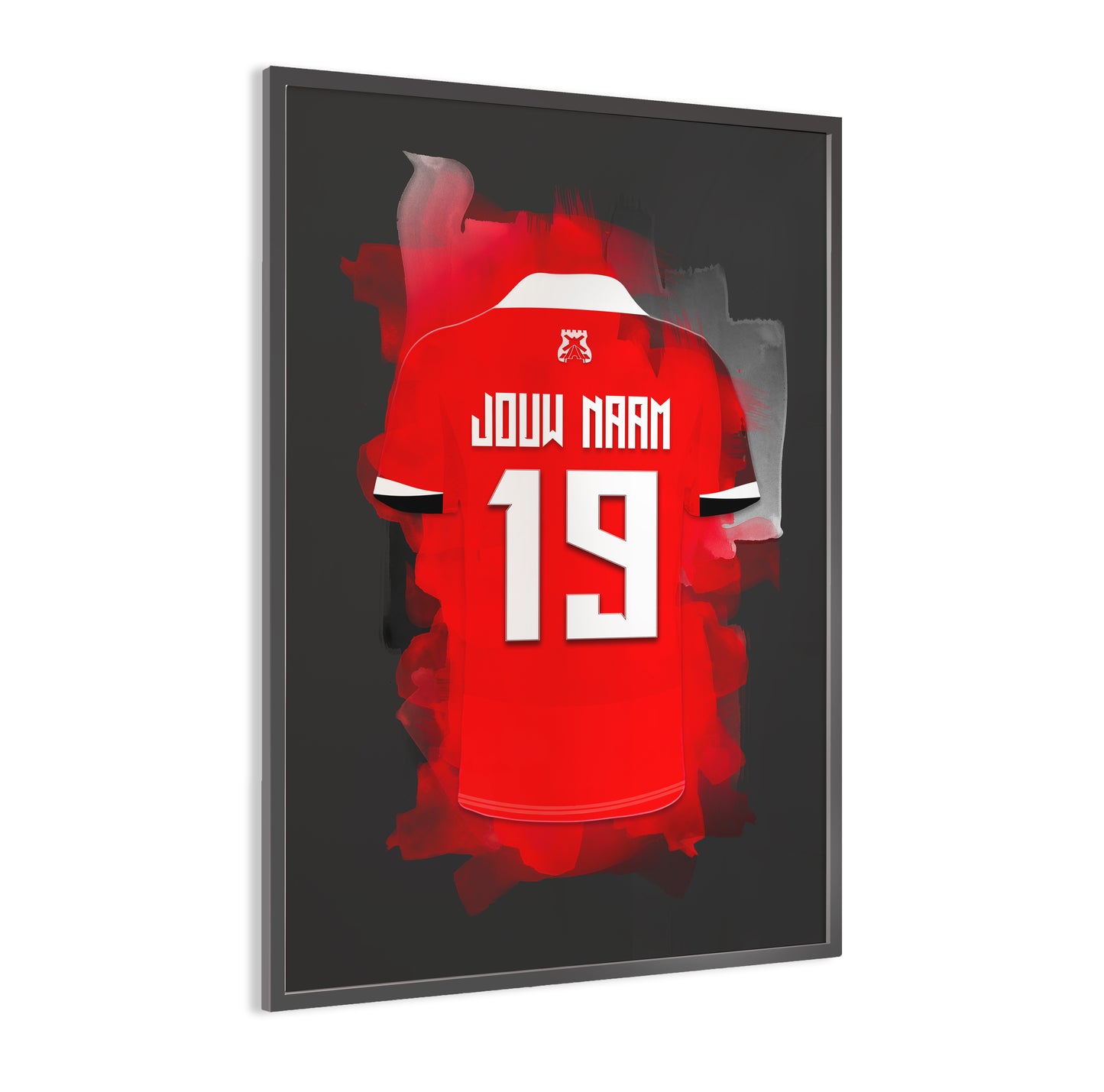 AZ Alkmaar wanddecoratie - Gepersonaliseerde poster - Voetbal fan cadeau