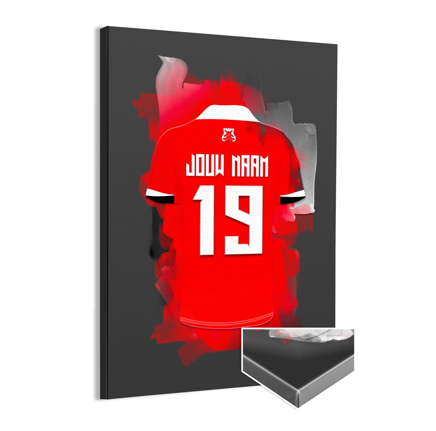 AZ Alkmaar wanddecoratie - Canvas poster - Voetbal fan cadeau