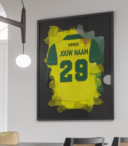 Ado Den Haag Voetbal Poster Met Eigen Naam Personalisatie Verjaardag Cadeau