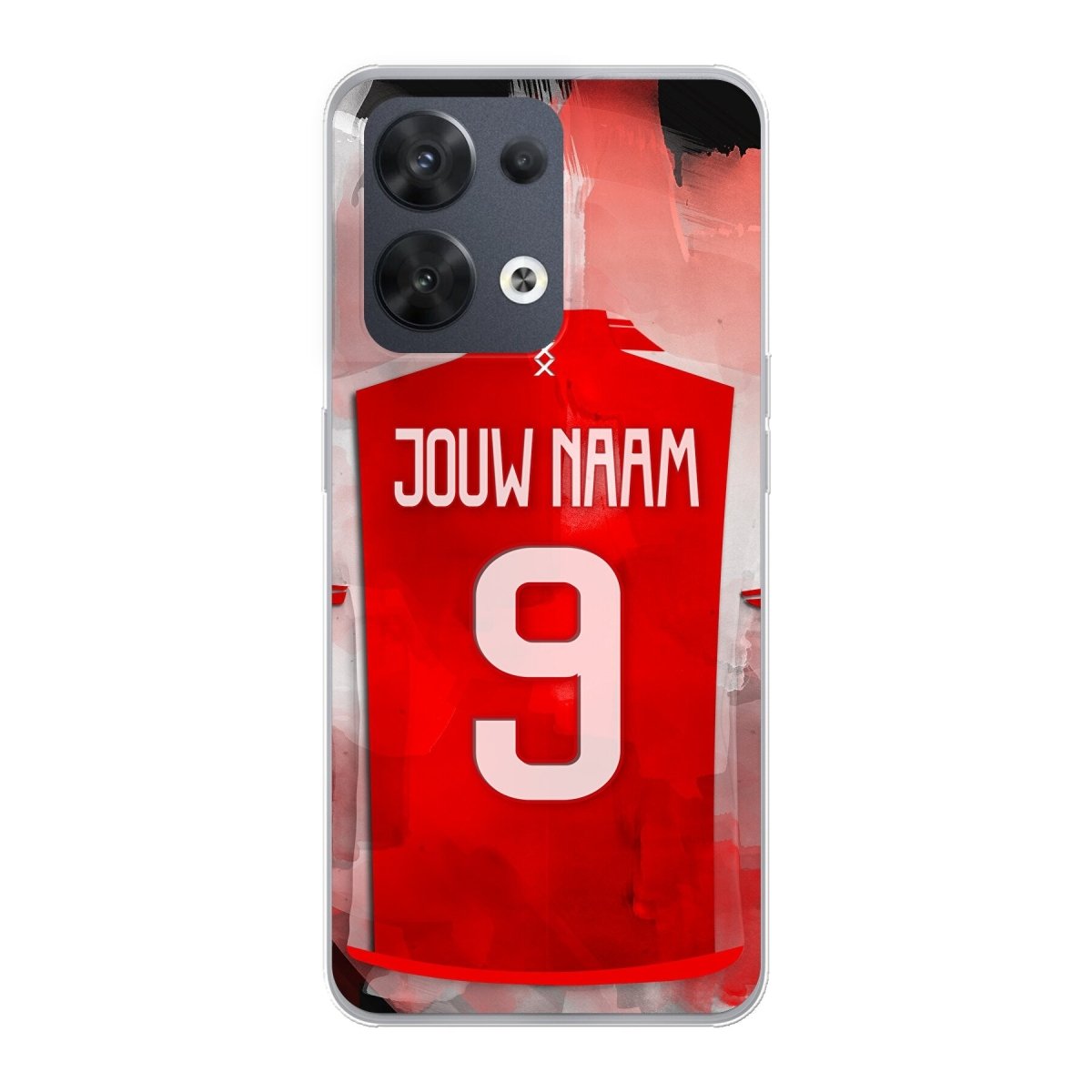 Personaliseerbaar Ajax Amsterdam voetbal soft-case telefoonhoesje voor Google Pixel en Oppo