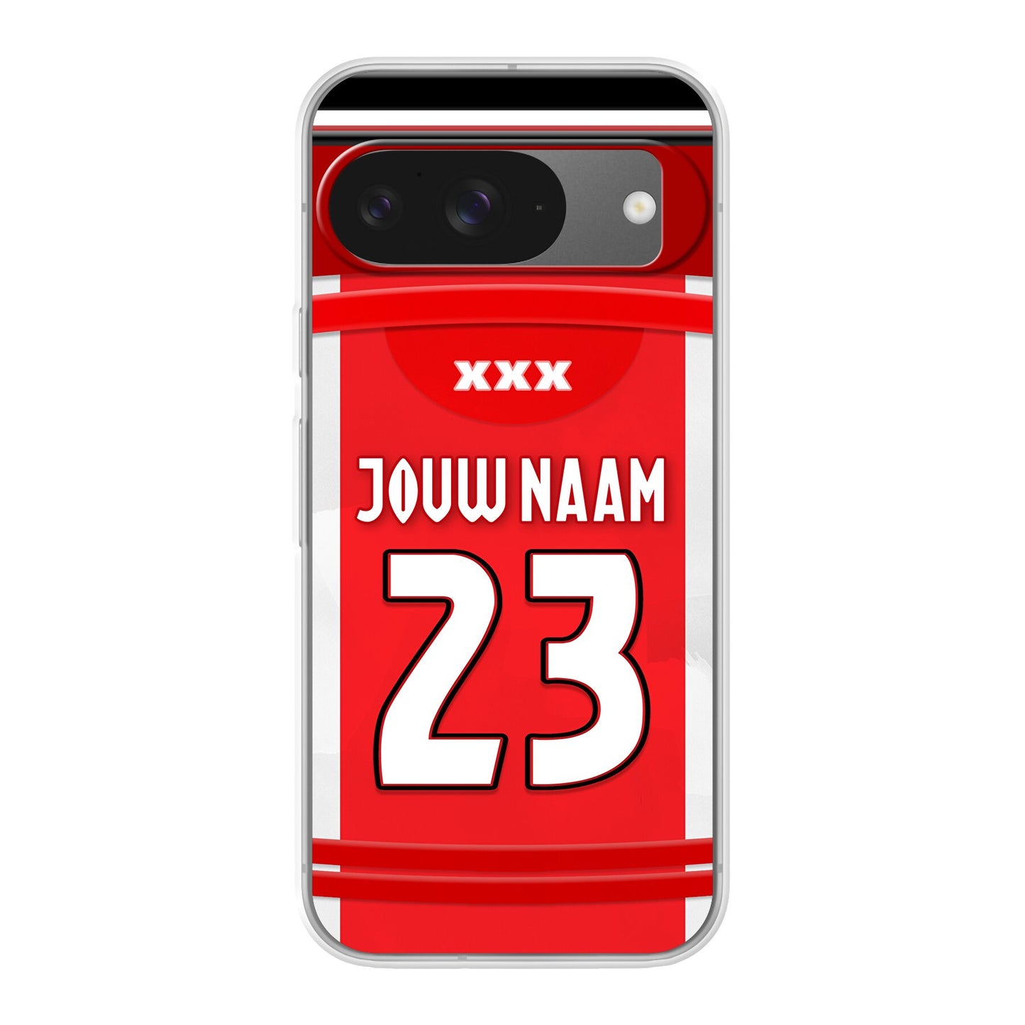 Ajax Amsterdam 2025-2026 telefoonhoesje met personalisatie - Google Pixel telefoonhoesjes - Voetbal fan kado