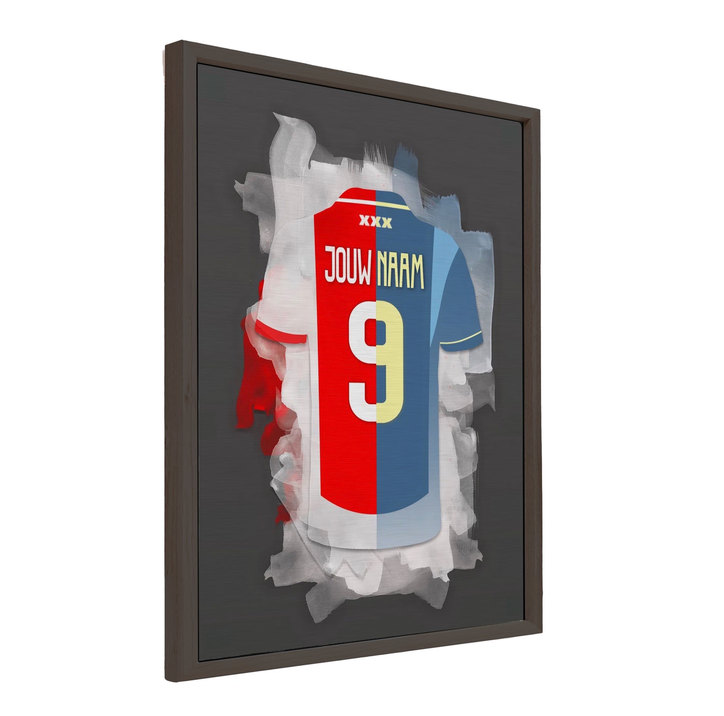 Ajax Amsterdam aluminium dibond met baklijst - uniek voetbal cadeau