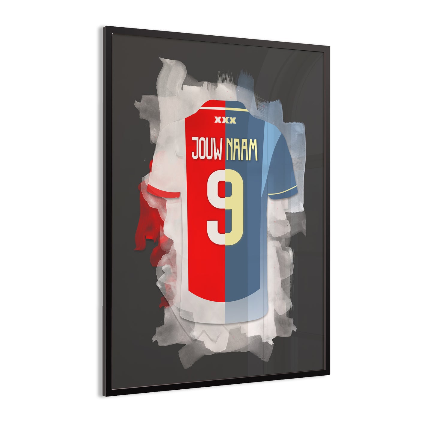 Ajax Amsterdam ingelijste poster - uniek voetbal cadeau