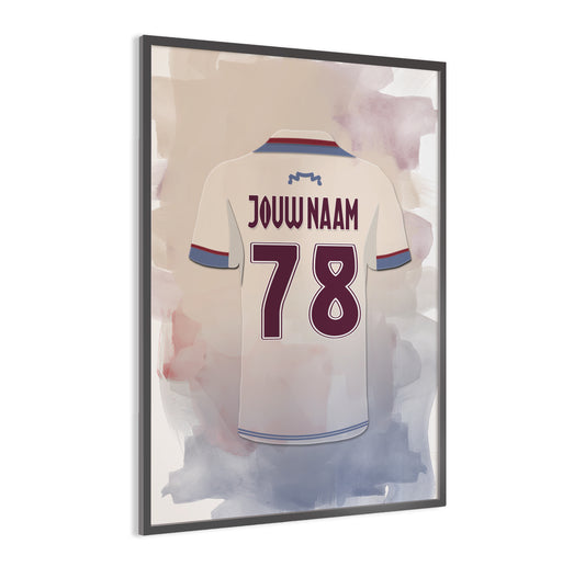 Ajax Amsterdam wanddecoratie - Ajax shirt 2025-2026 poster - Ingelijste poster - Ajax fan kado
