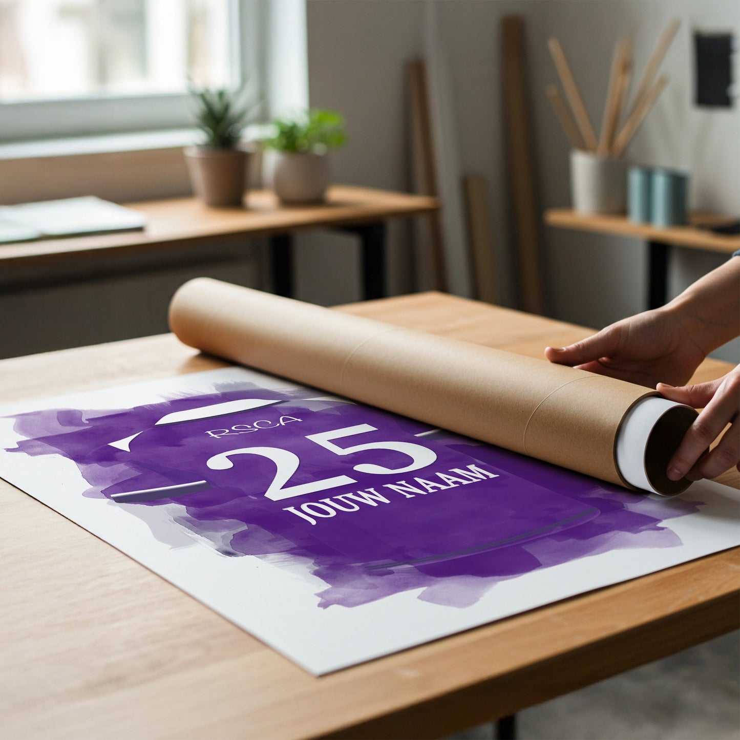 Gepersonaliseerde RSC Anderlecht Wanddecoratie Bestellen