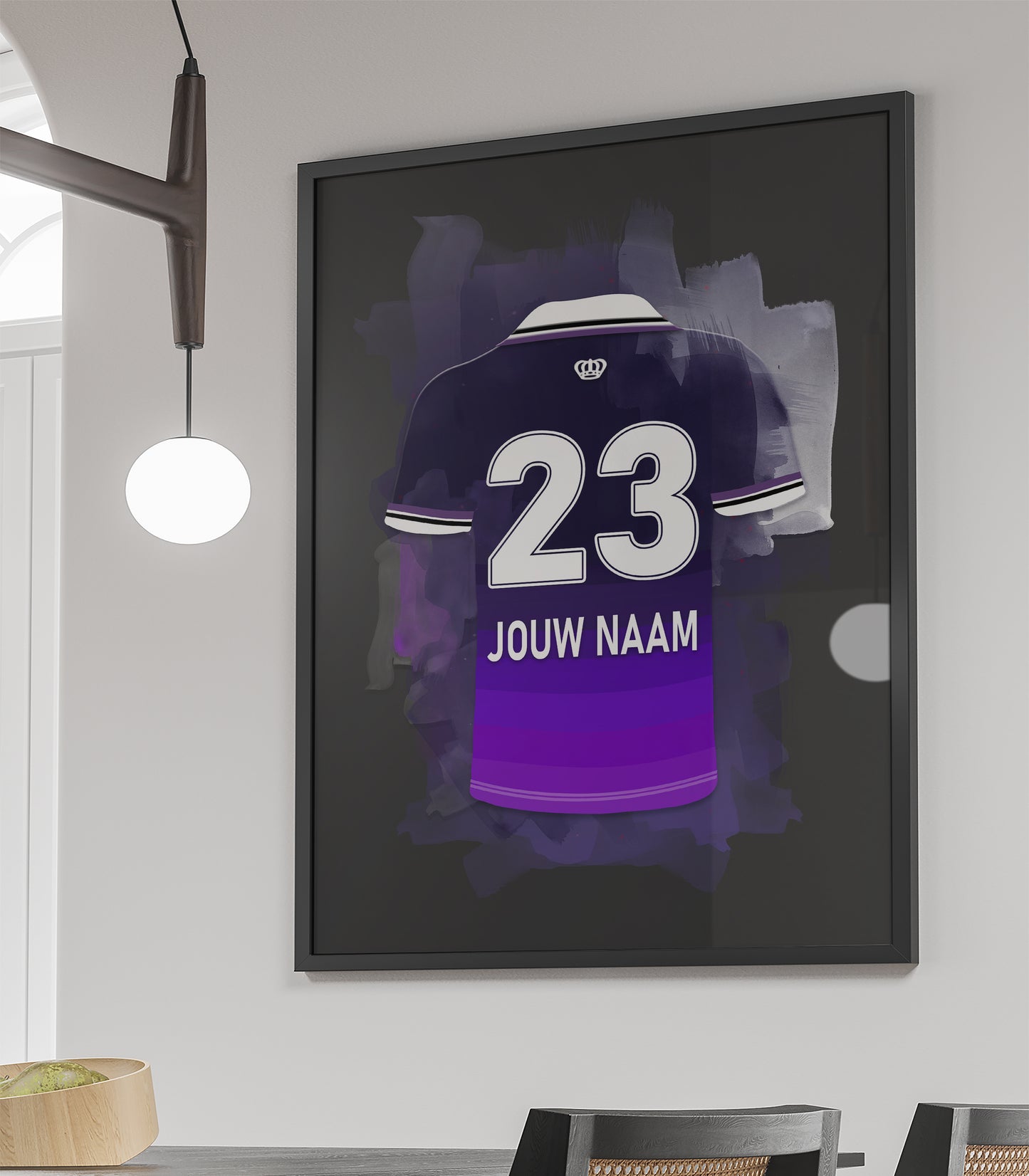 RSCA Anderlecht wanddecoratie - Ingelijste poster - Voetbal fan cadeau