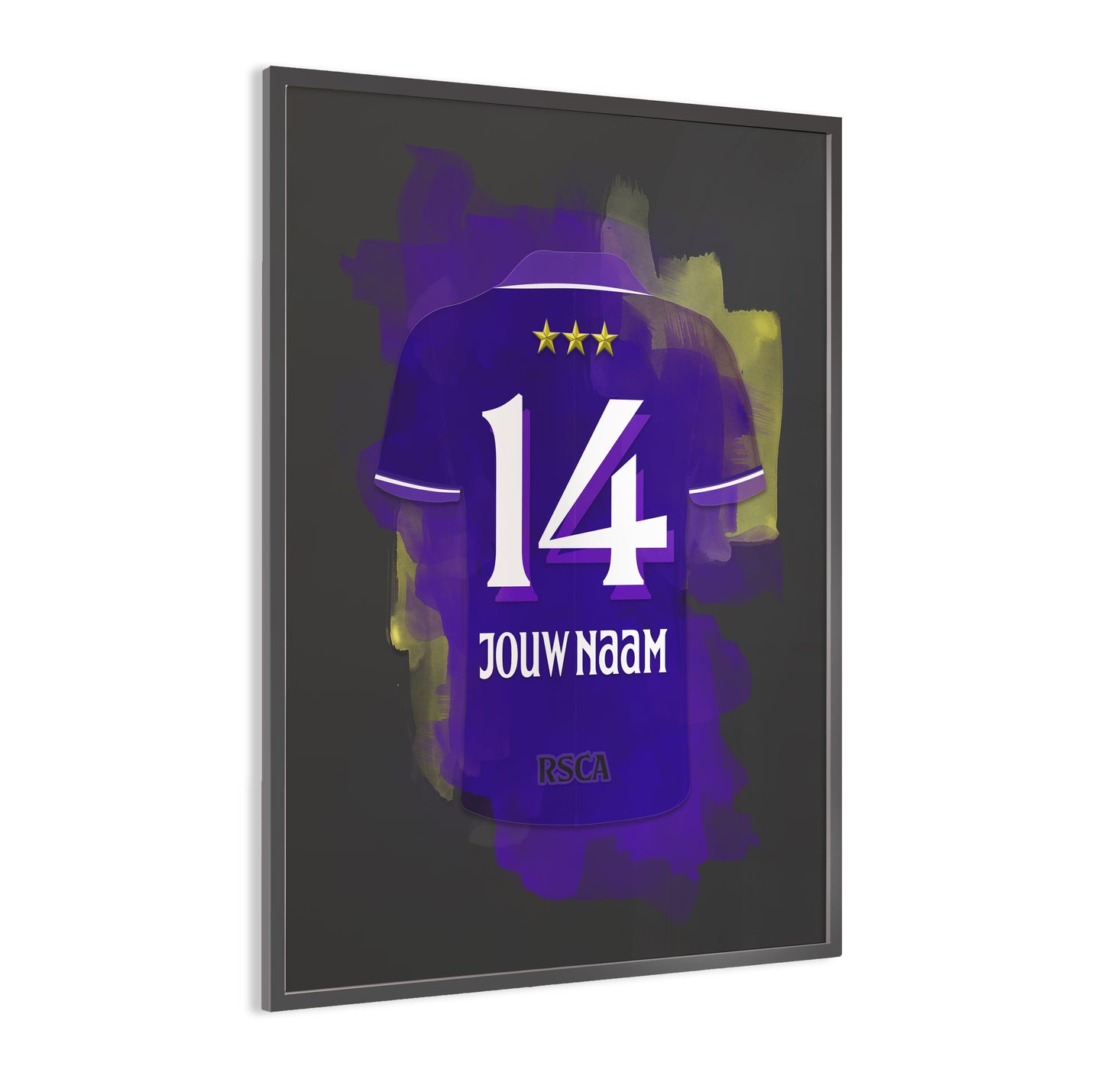 Anderlecht wanddecoratie - Gepersonaliseerde poster - RSCA voetbal fan cadeau