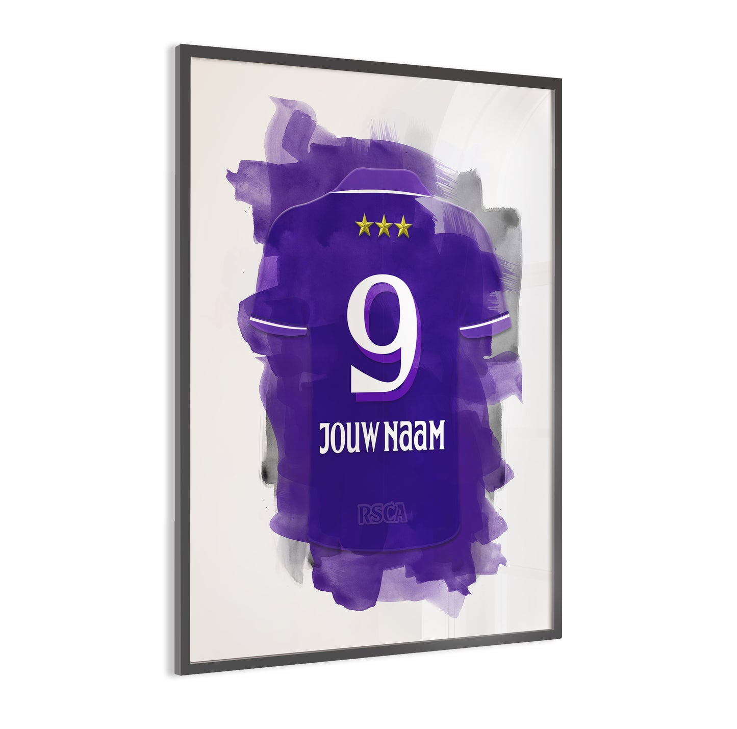 Anderlecht wanddecoratie - Gepersonaliseerde poster - RSCA voetbal fan cadeau