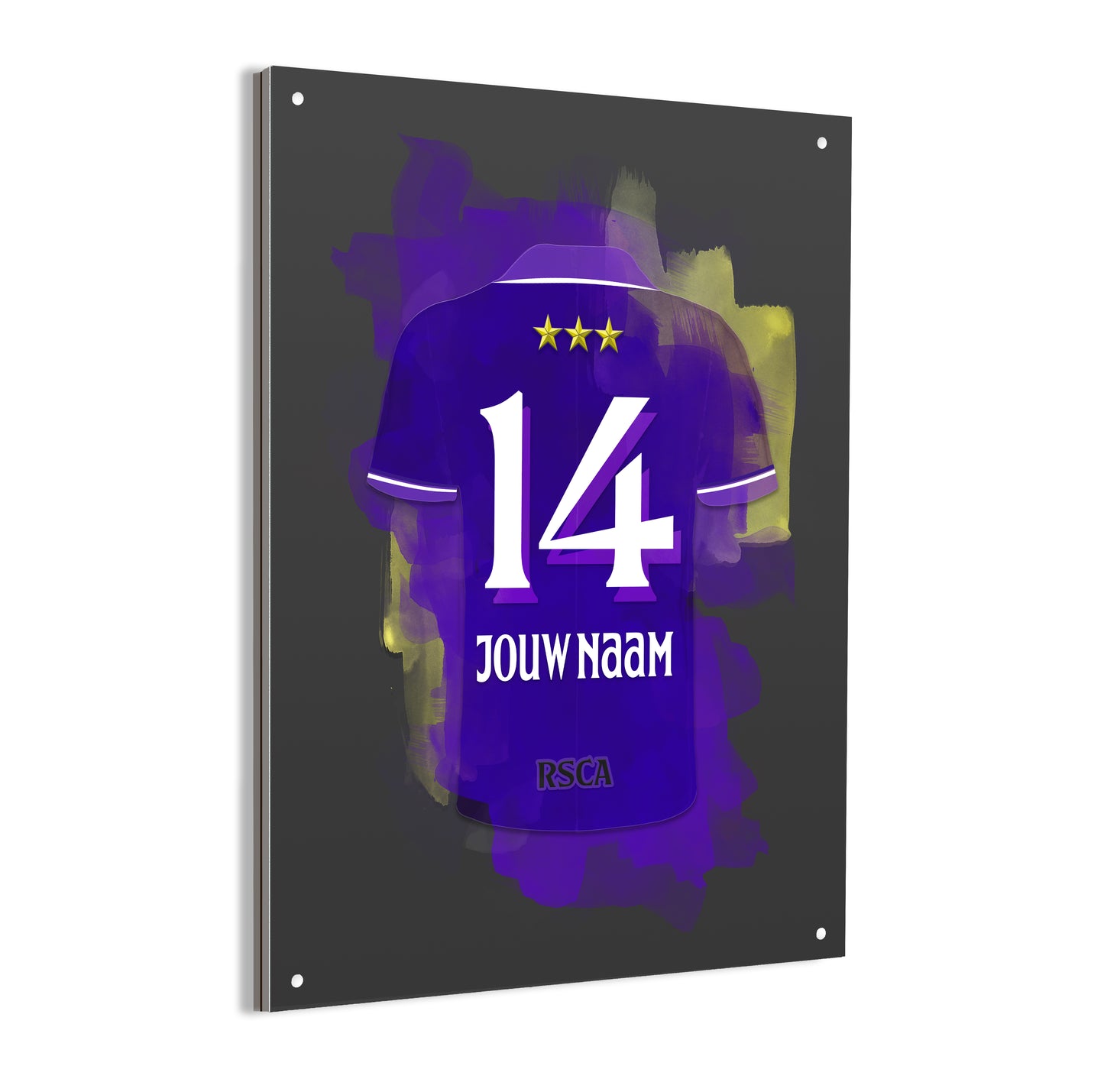 Anderlecht wanddecoratie - Dibond poster - RSCA voetbal fan cadeau