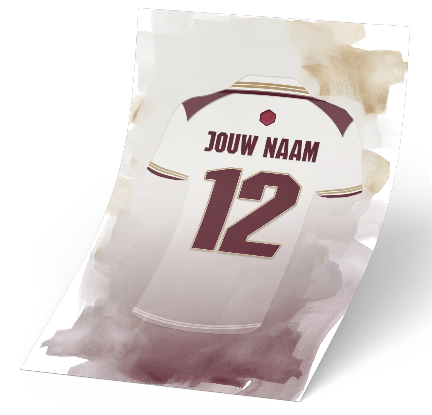 Arsenal FC voetbal wanddecoratie - Arsenal shirt 2025-2026 poster - Losse poster - The Gunners voetbal fan kado