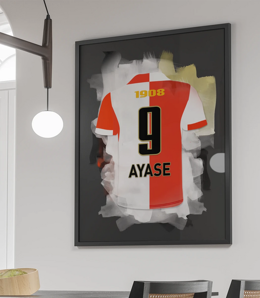 Ueda-Poster-Feyenoord-Voetbal-Wanddecoratie