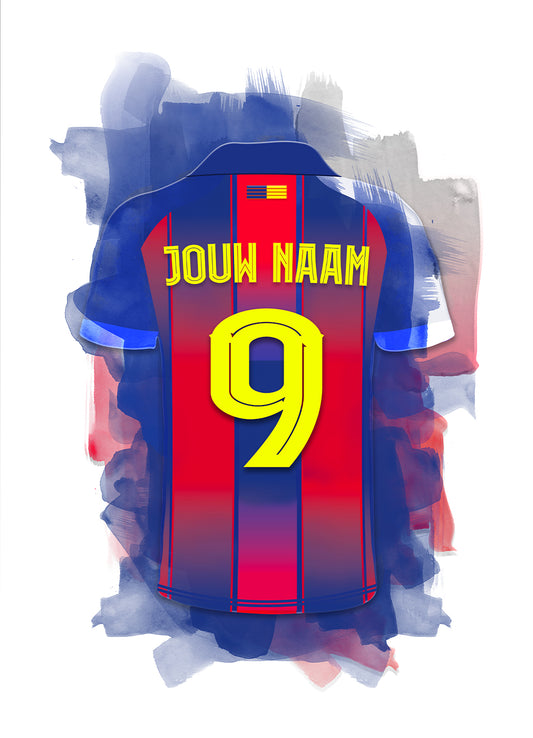 FC Barcelona poster met naam bestellen