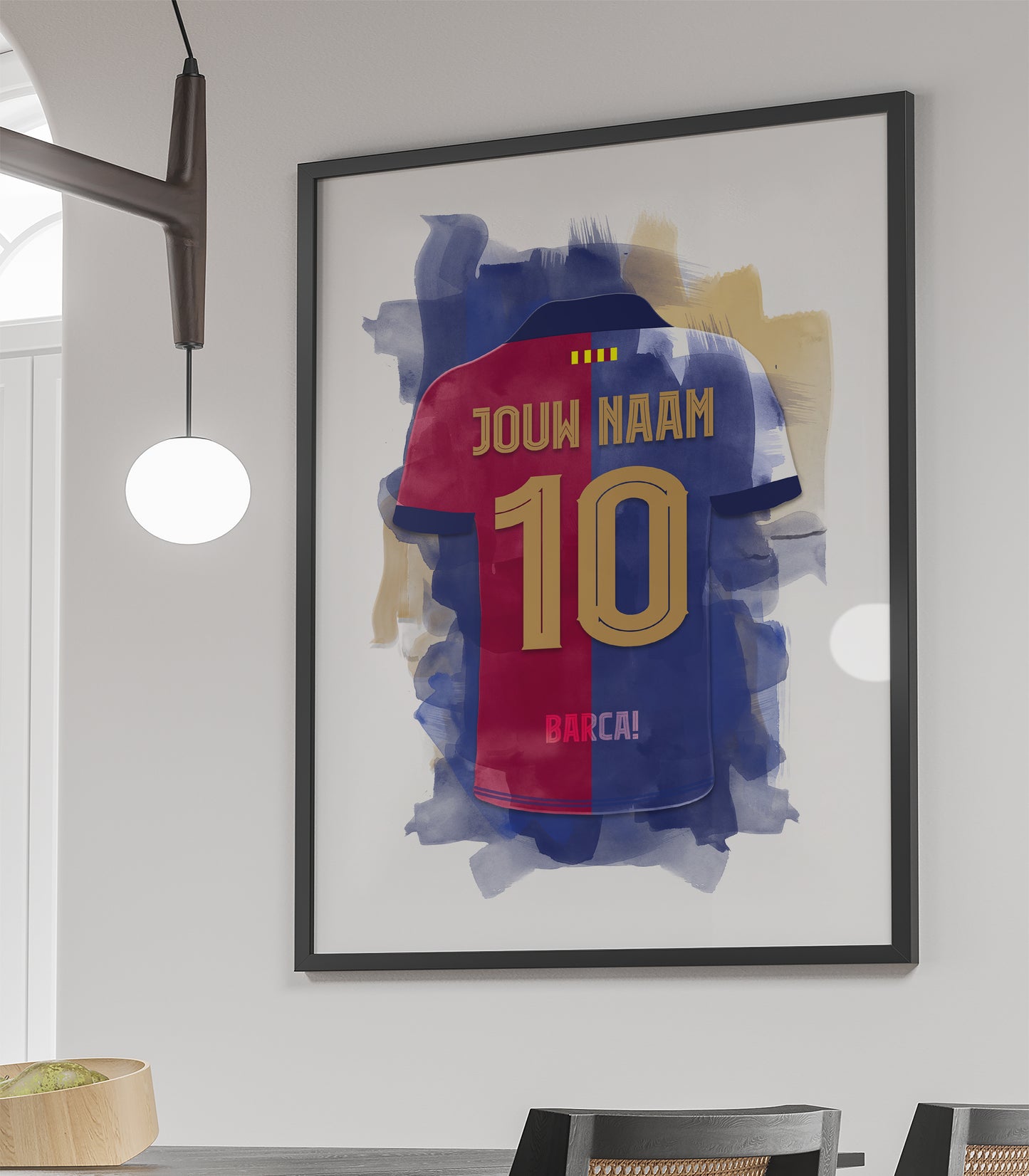 FC Barcelona wanddecoratie - Ingelijste poster - Voetbal fan cadeau