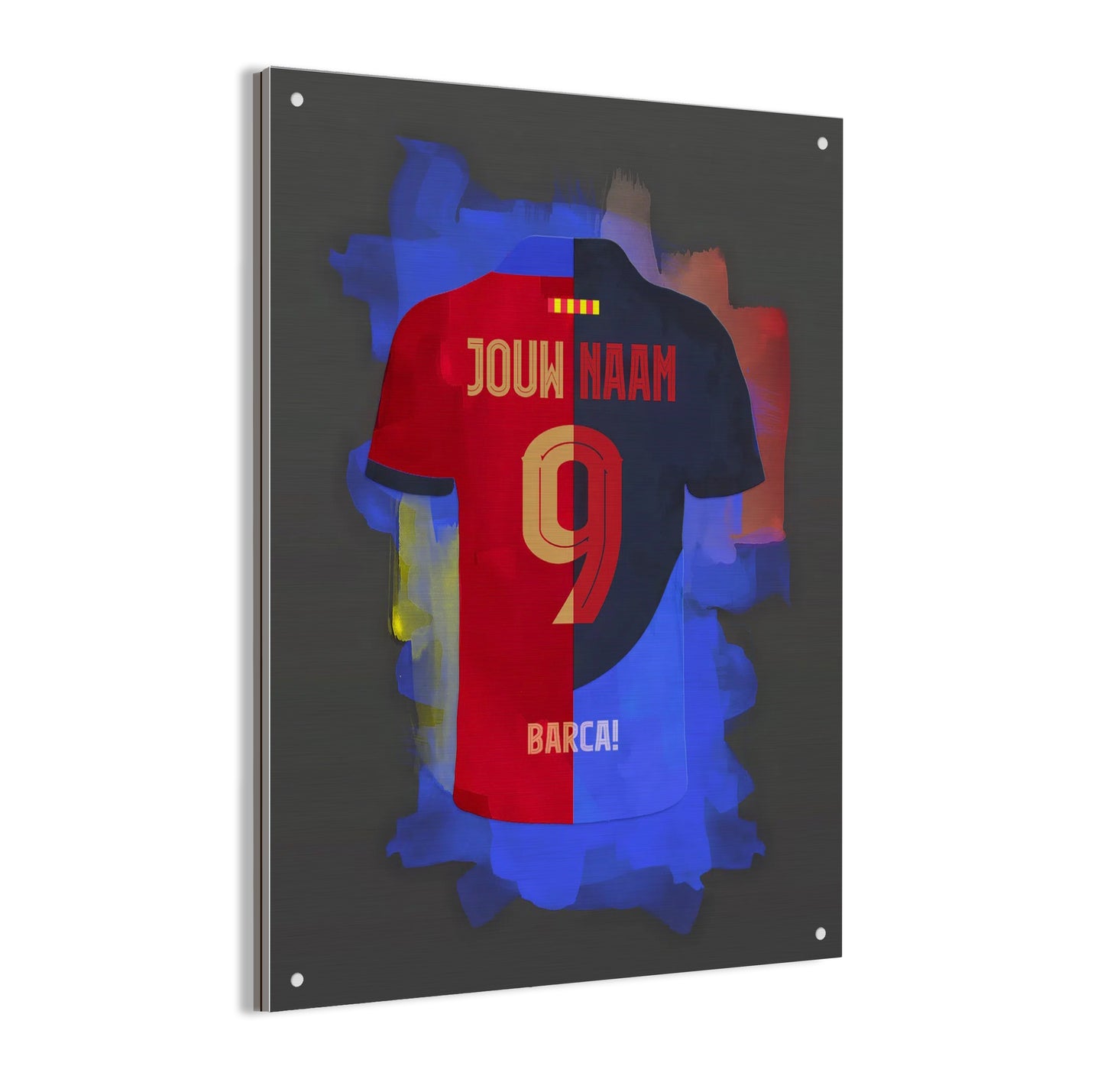 FC Barcelona Aluminium Dibond wanddecoratie Voetbal Cadeau