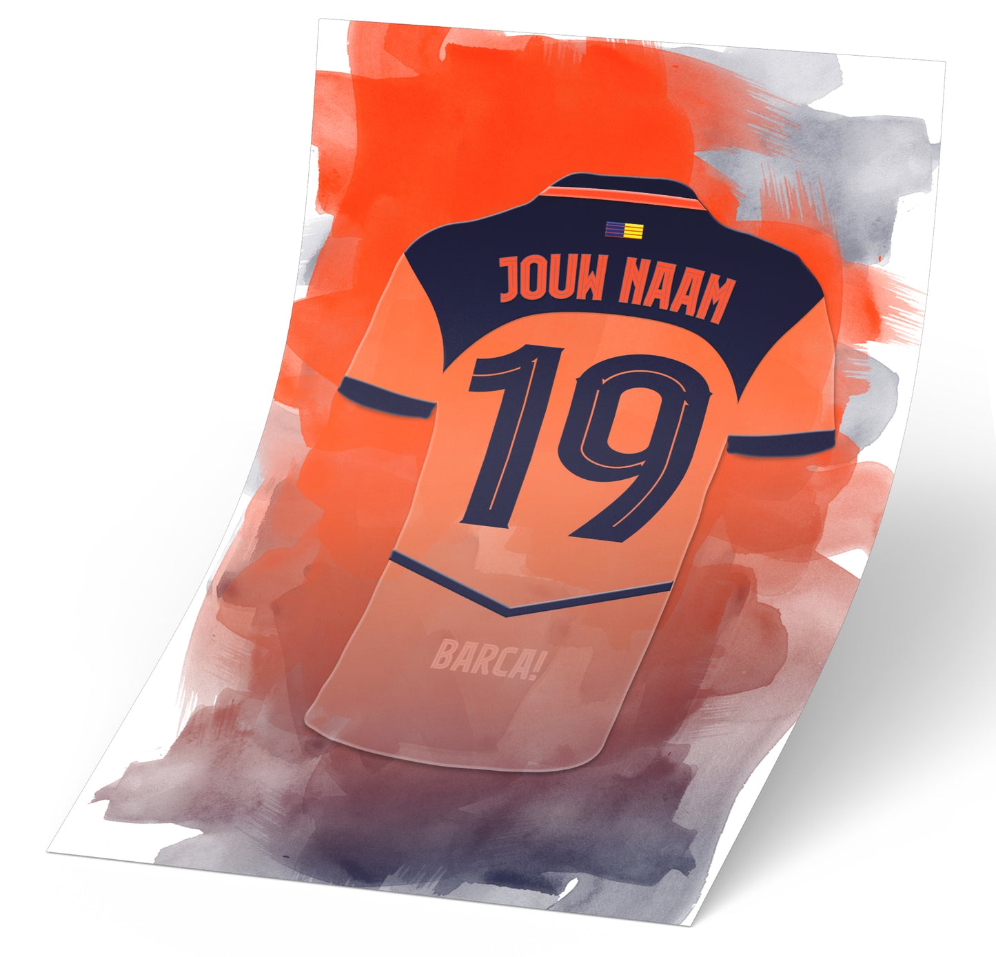 FC Barcelona wanddecoratie - FC Barcelona shirt 2025-2026 poster - Losse poster - Barcelona voetbal fan kado