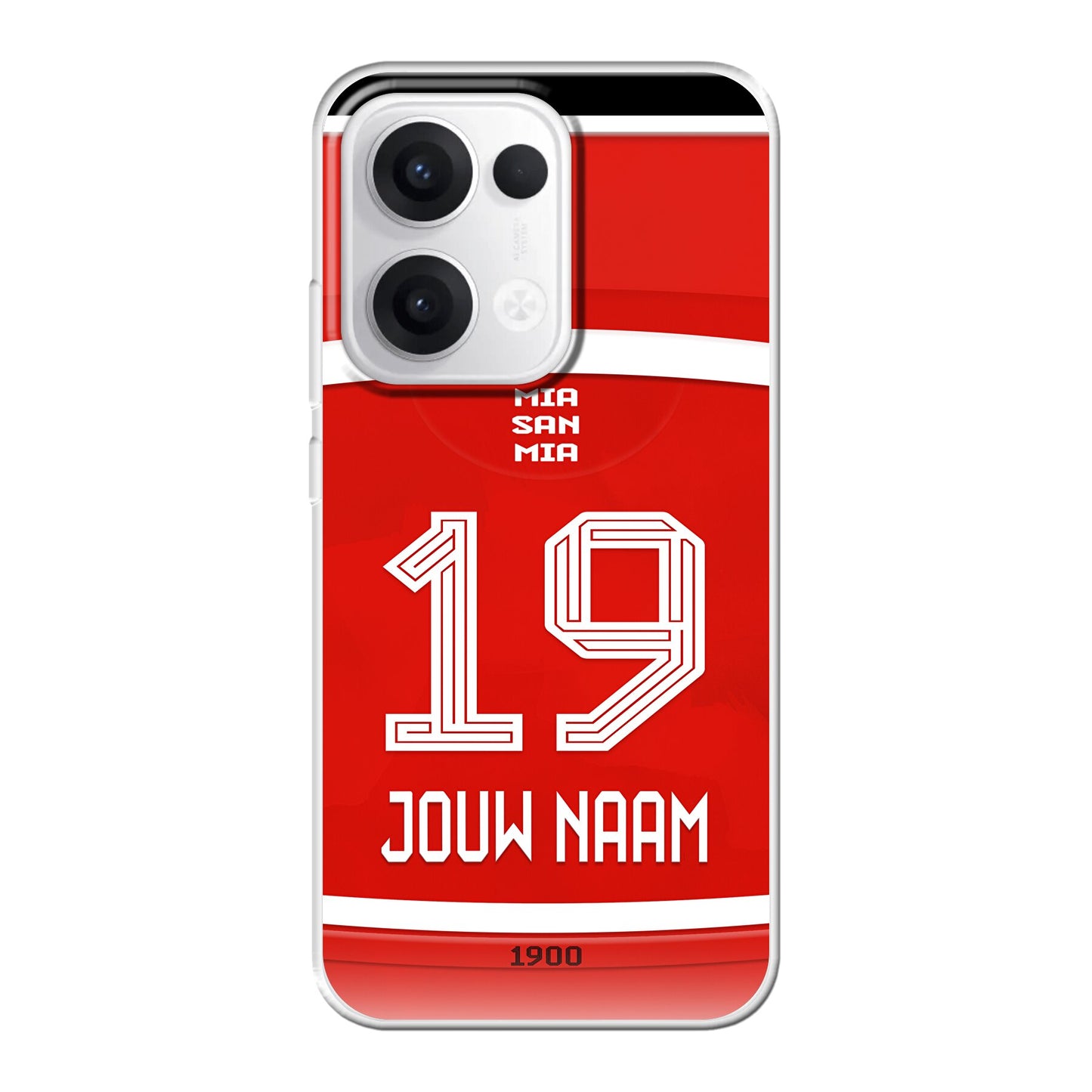 Bayern München telefoonhoesje met naam - FC Bayern - Oppo Reno