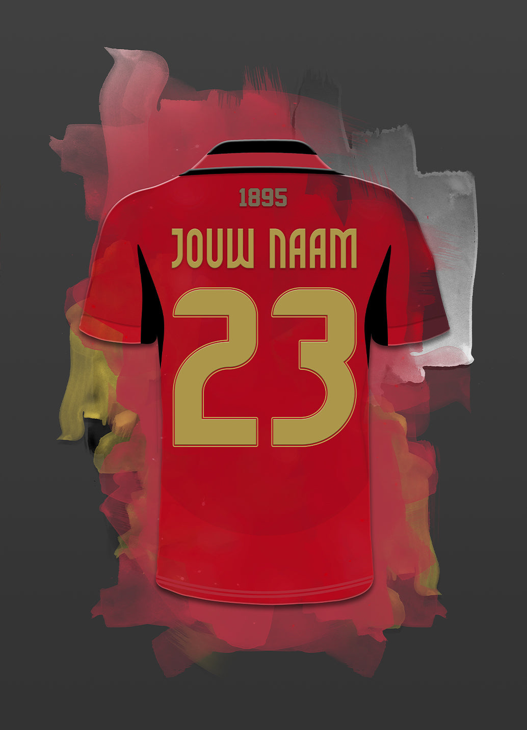 België voetbal elftal wanddecoratie - Losse poster - Voetbal fan cadeau