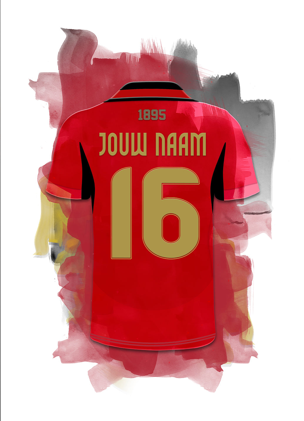 België voetbal elftal wanddecoratie - Losse poster - Voetbal fan cadeau