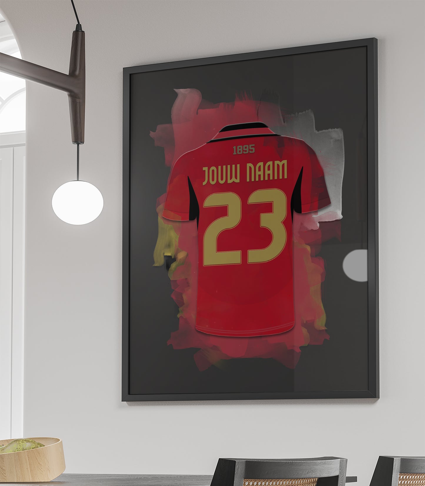 België voetbal elftal wanddecoratie - Ingelijste poster - Voetbal fan cadeau