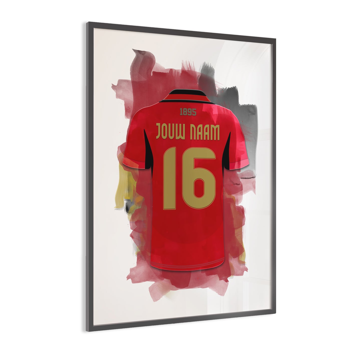 België voetbal elftal wanddecoratie - Gepersonaliseerde poster - Voetbal fan cadeau