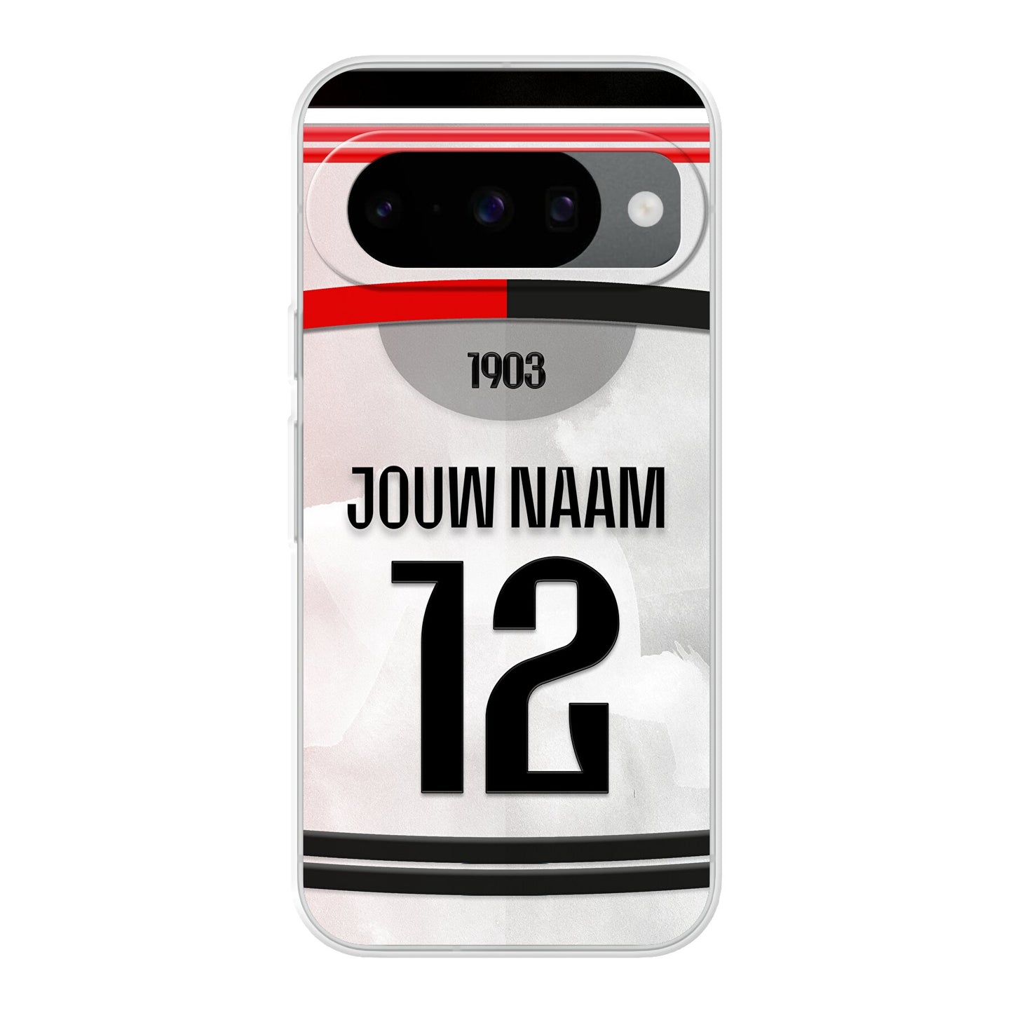 Besiktas telefoonhoesje met naam - Google Pixel - Voetbal fan kado