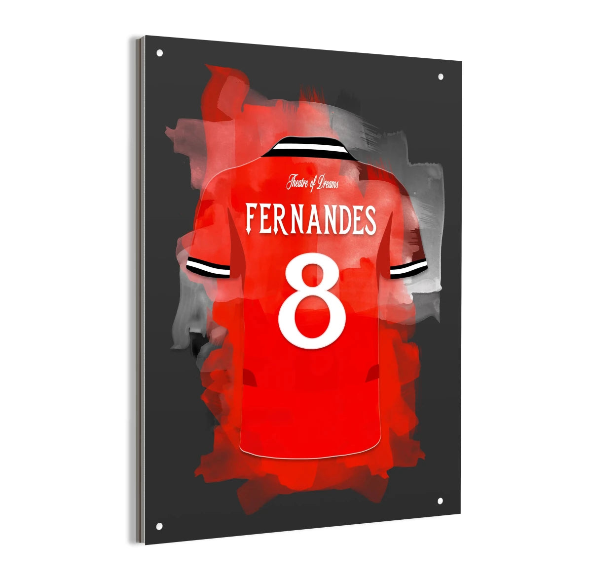 Bruno Fernandes aluminium dibond bij Manchester United - Dibond Cadeau