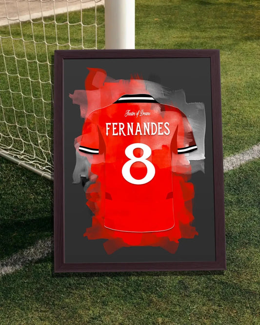 Bruno Fernandes poster bij Manchester United - Poster Cadeau