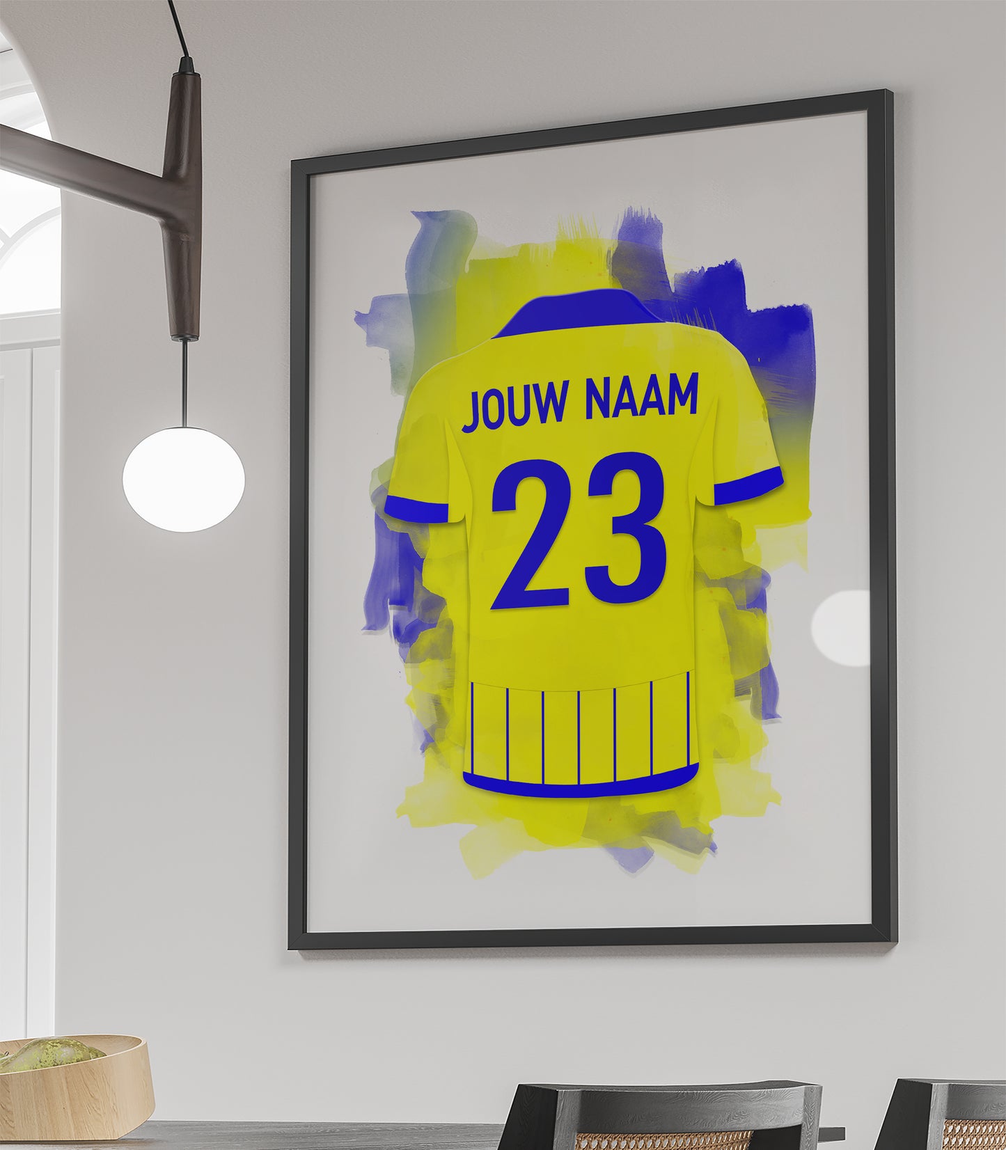 SC Cambuur wanddecoratie - Ingelijste poster - Voetbal fan cadeau