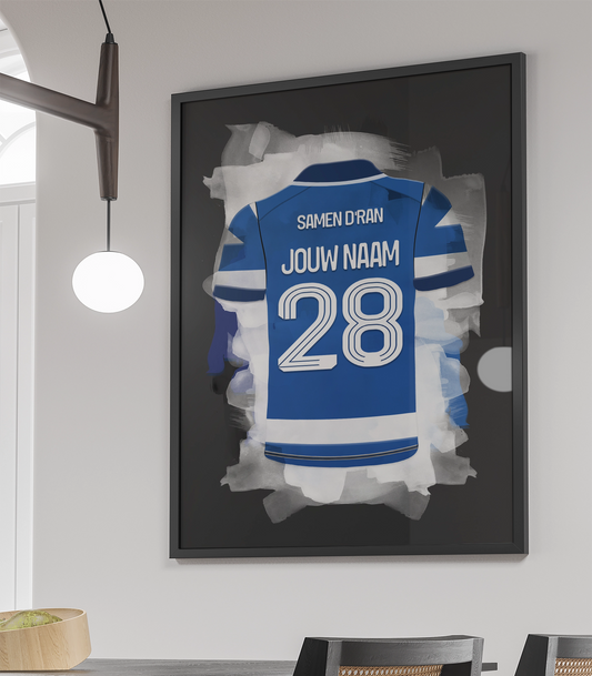 De Graafschap Voetbal Poster met Eigen Naam Cadeau Verjaardag