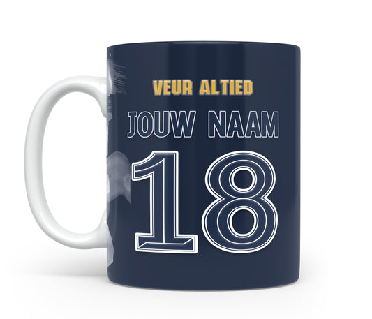 De Graafschap Doetinchem mok met personalisatie - De Graafschap mok met naam - Voetbal fan cadeau