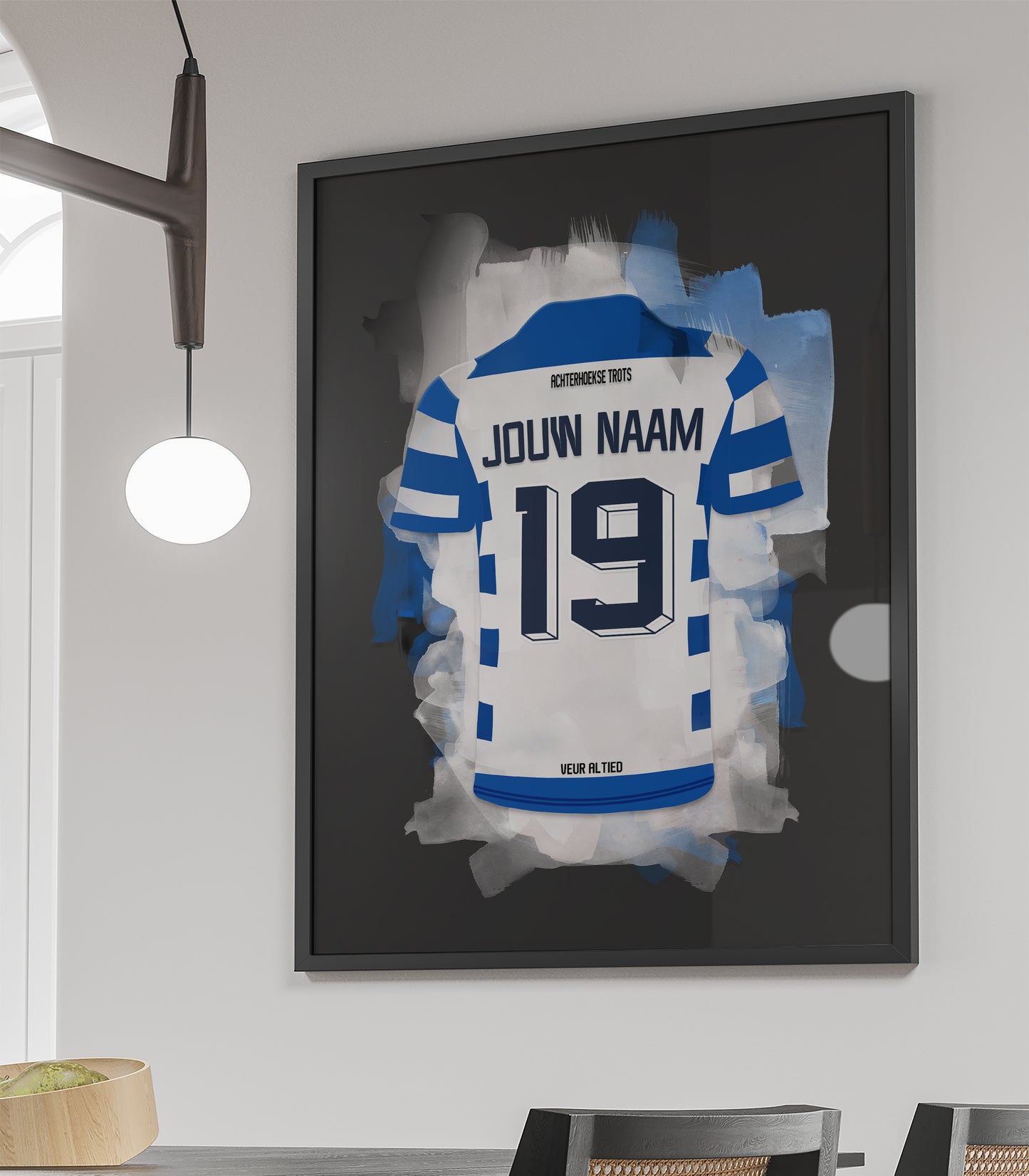 De Graafschap wanddecoratie - Ingelijste poster - Voetbal fan cadeau