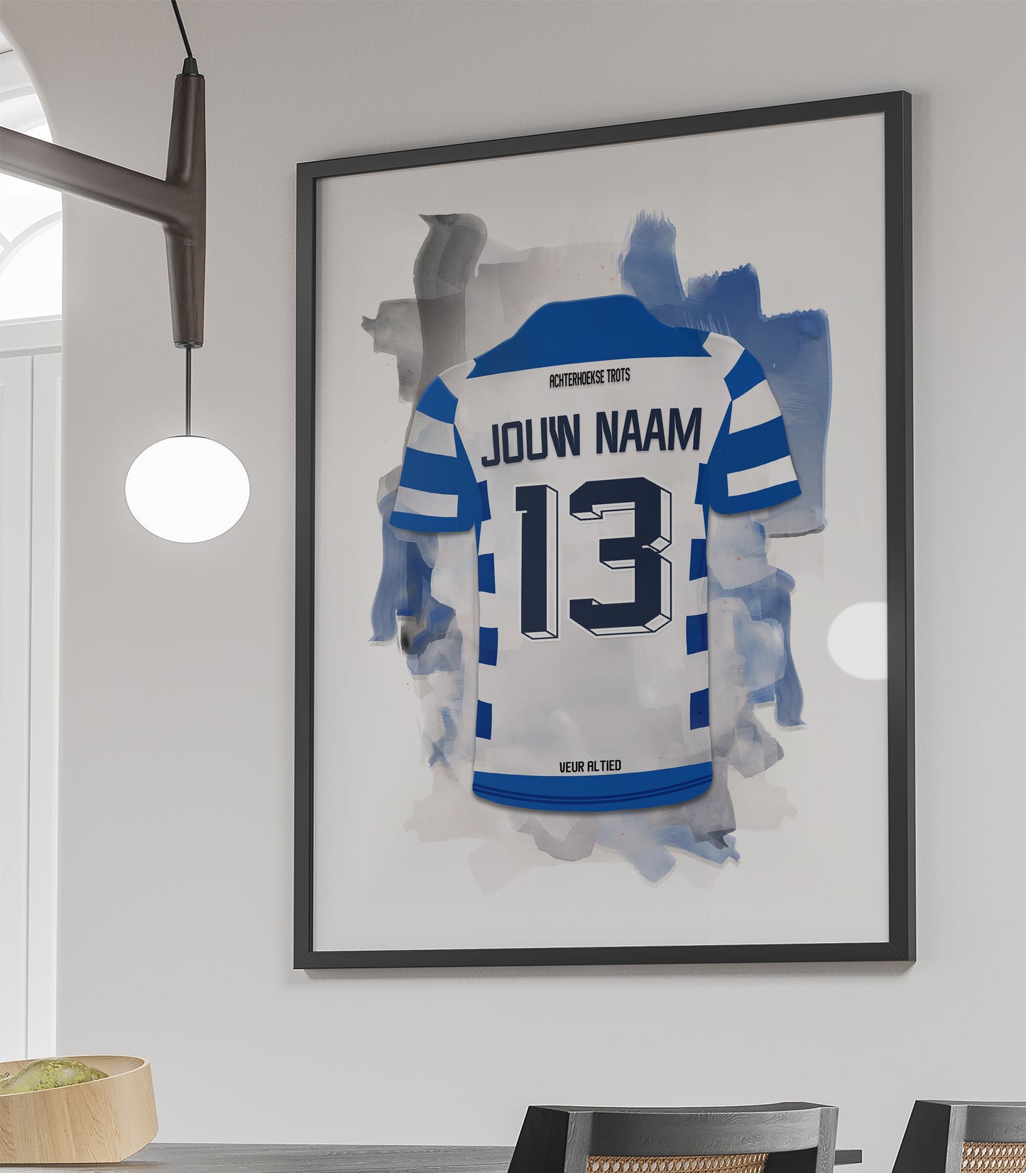 De Graafschap wanddecoratie - Ingelijste poster - Voetbal fan cadeau