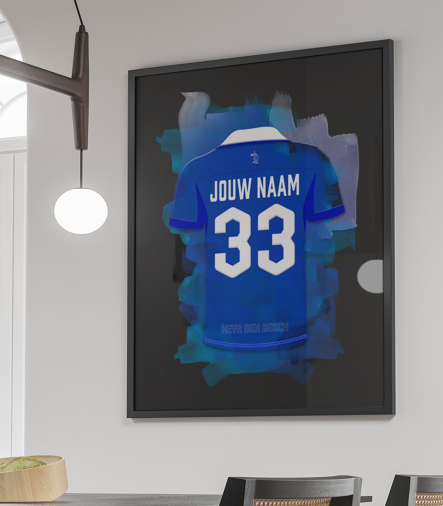 FC Den Bosch wanddecoratie - Ingelijste poster - Voetbal fan cadeau