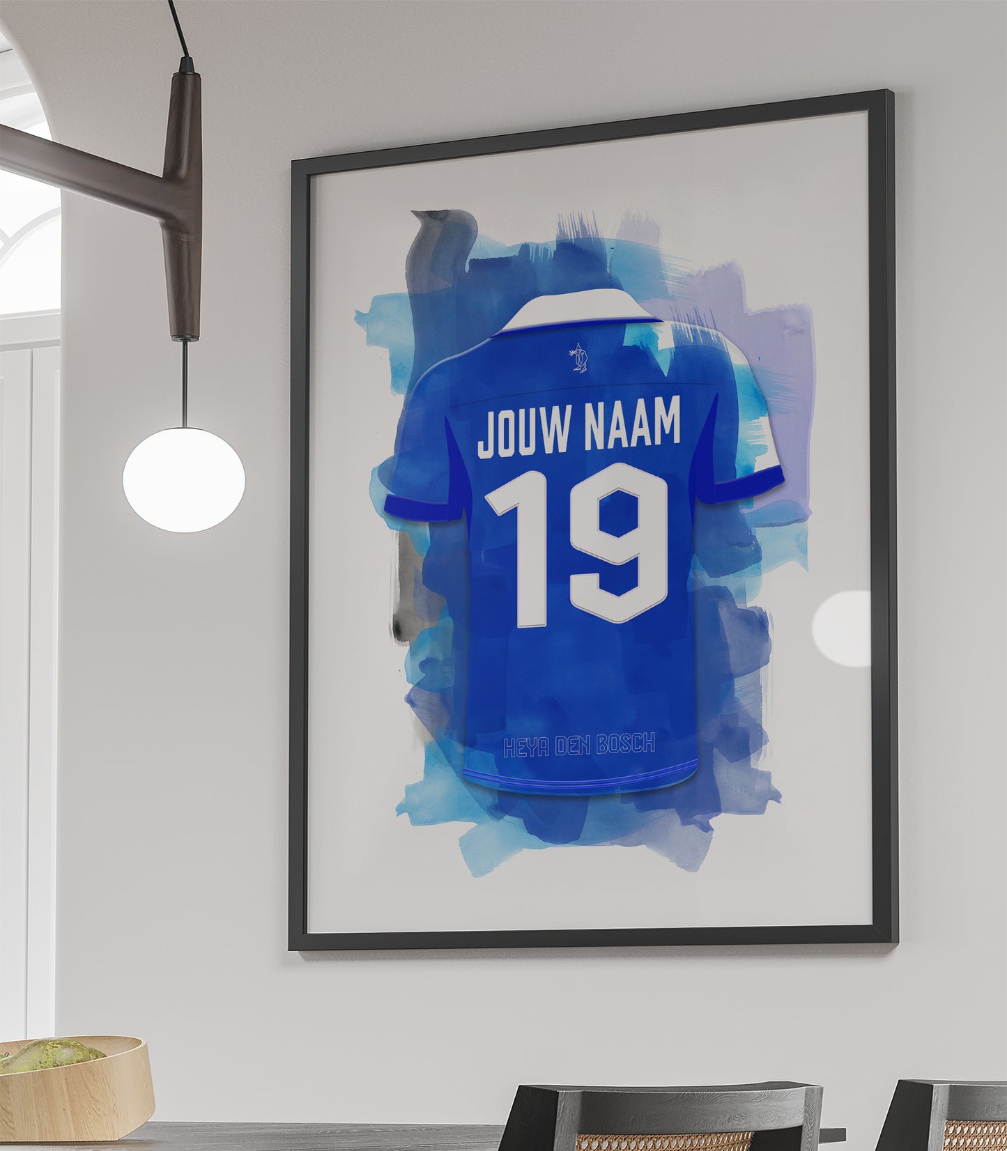 FC Den Bosch wanddecoratie - Ingelijste poster - Voetbal fan cadeau