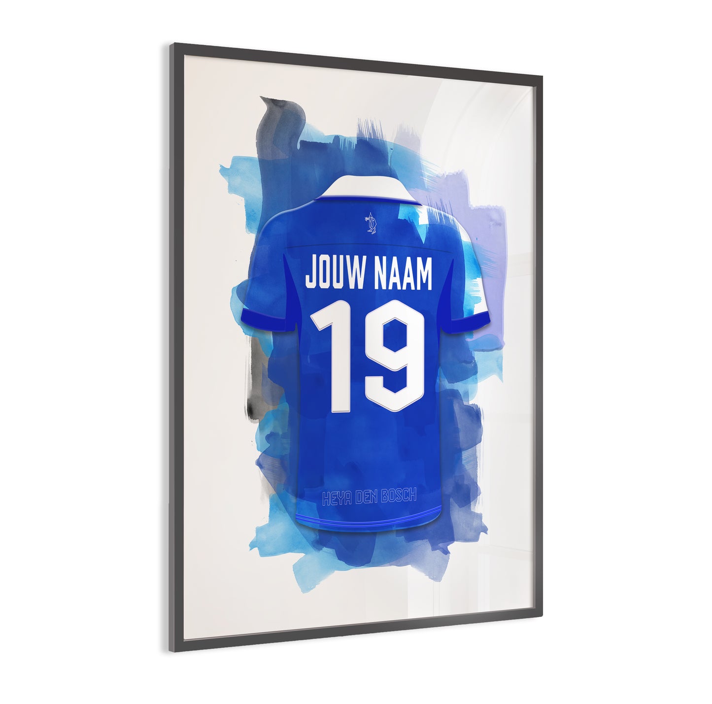 FC Den Bosch wanddecoratie - Gepersonaliseerde poster - Voetbal fan cadeau