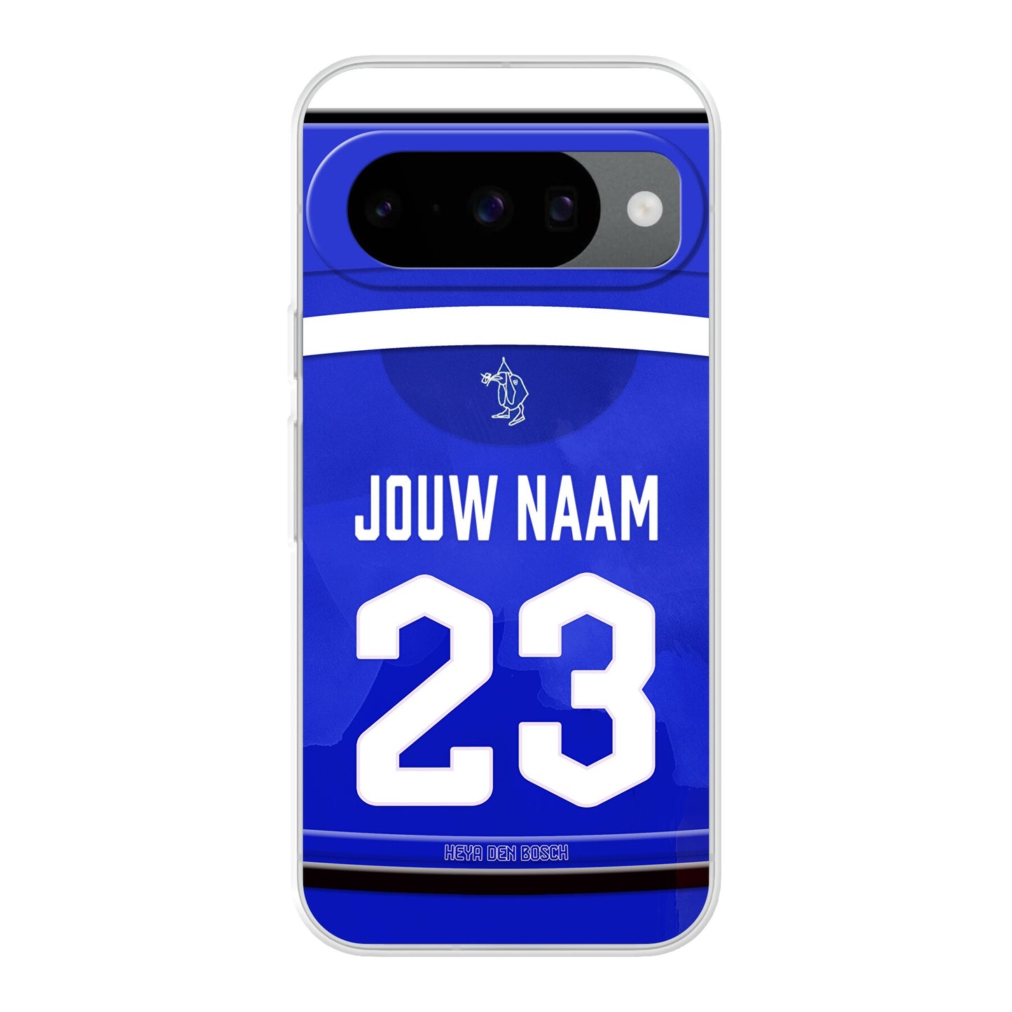 FC Den Bosch telefoonhoesje met naam - Google Pixel - Voetbal fan kado
