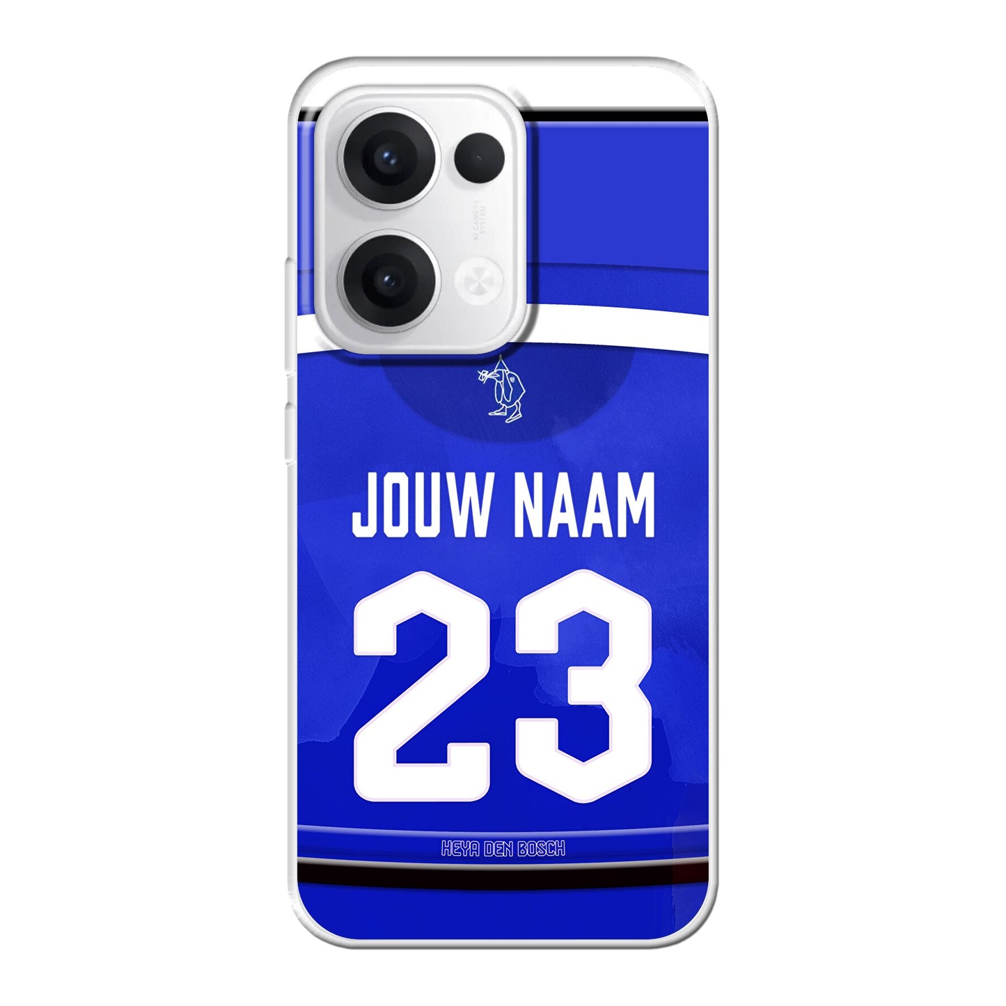 FC Den Bosch telefoonhoesje met naam - Oppo Reno - Voetbal fan kado