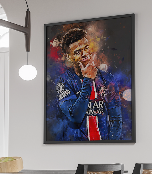 Doue Voetbal Ingelijste Poster Verjaardag Cadeau