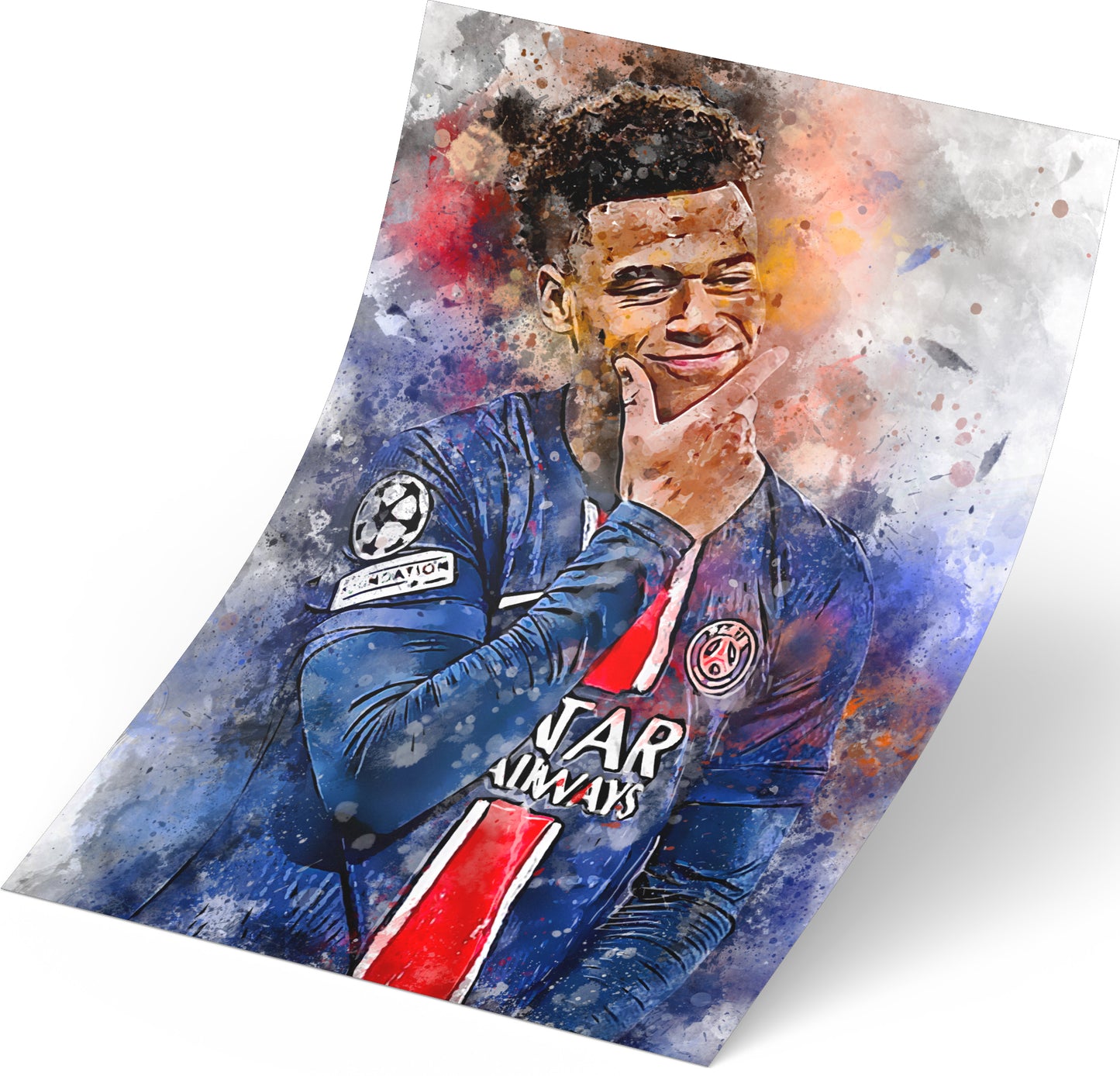 Desire Doué losse poster - Voetbal fan schilderij