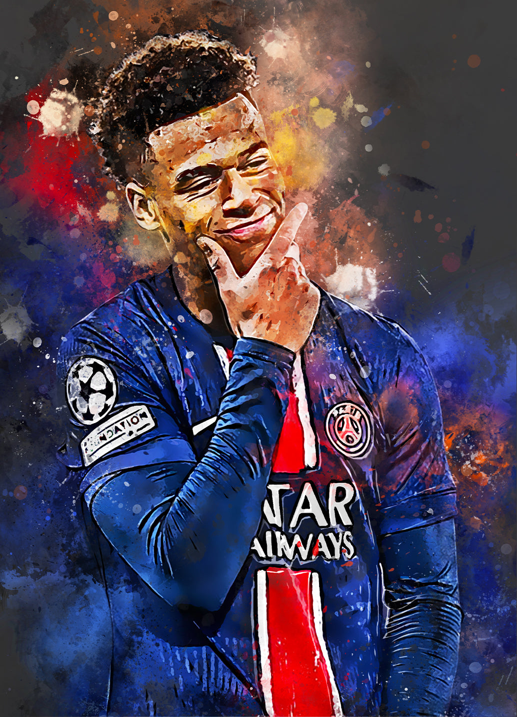 Doué voetbal poster – Wallofprints, image size:1034x1432