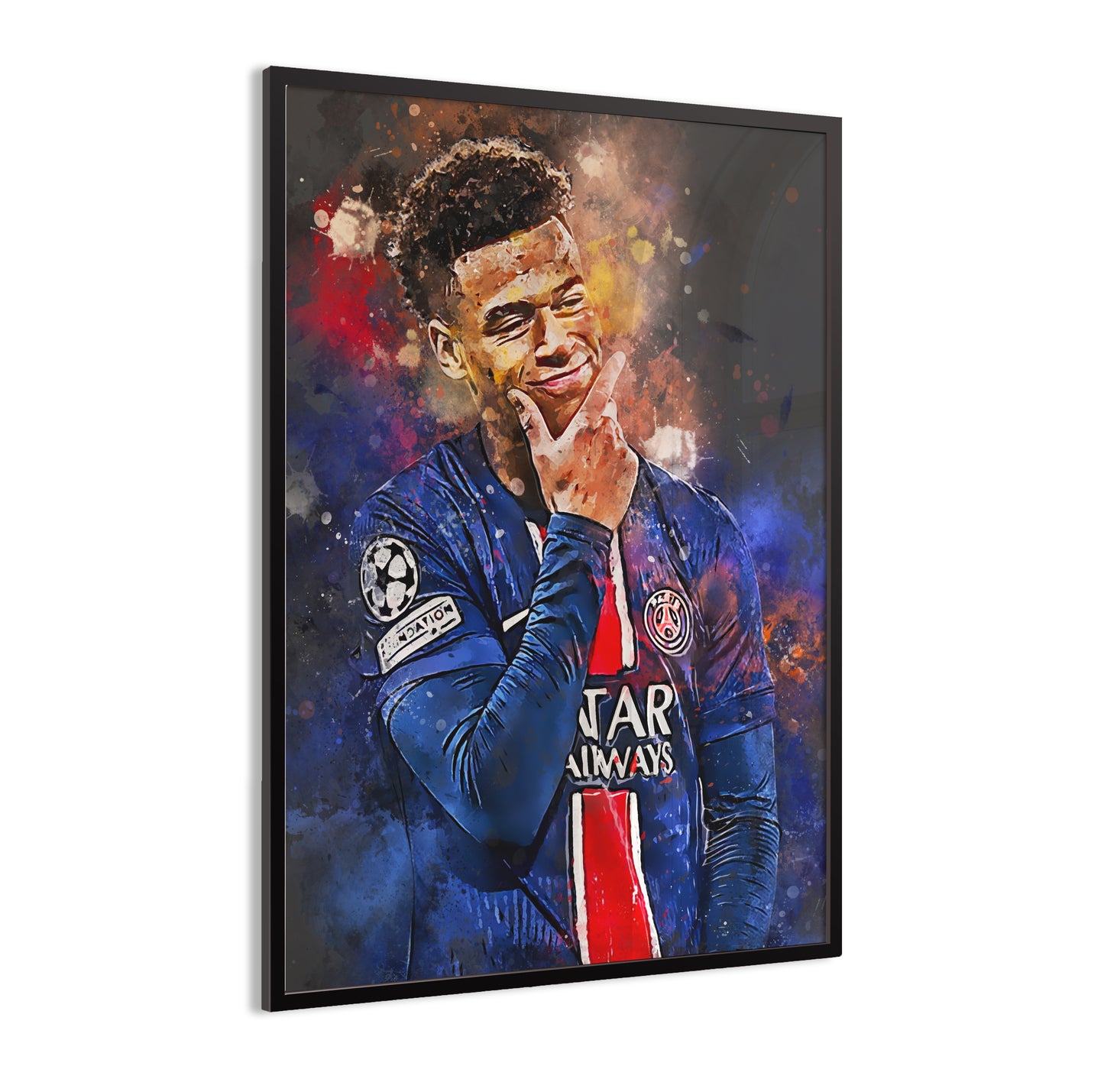 Desire Doué ingelijste poster - Voetbal fan schilderij