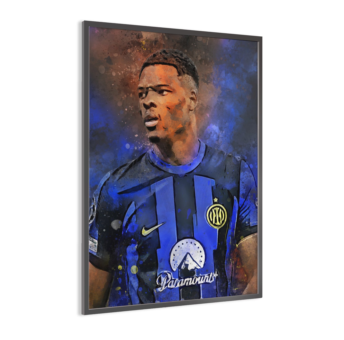 Denzel Dumfries wanddecoratie - Portret poster - Voetbal fan cadeau