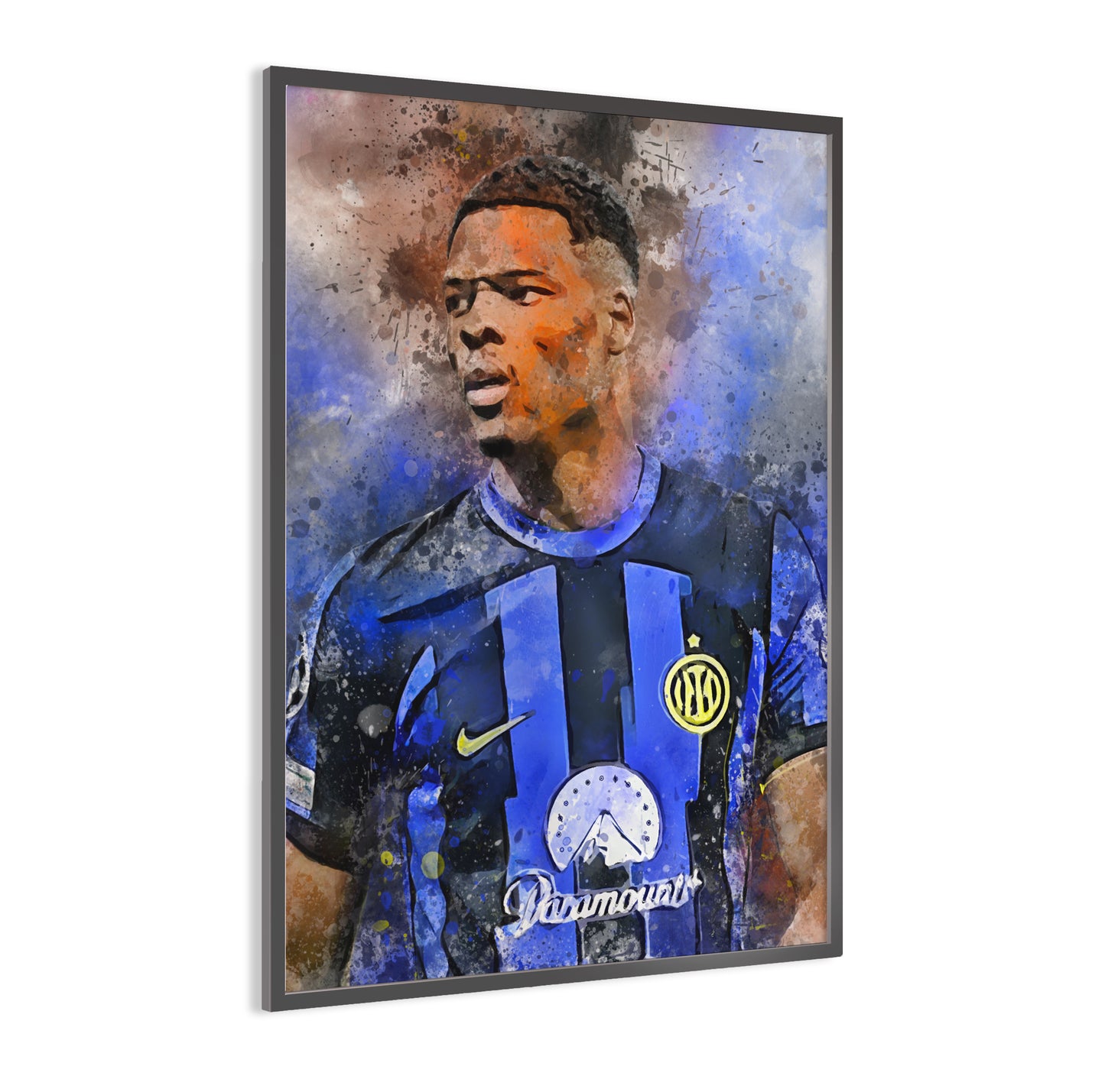 Denzel Dumfries wanddecoratie - Portret poster - Voetbal fan cadeau
