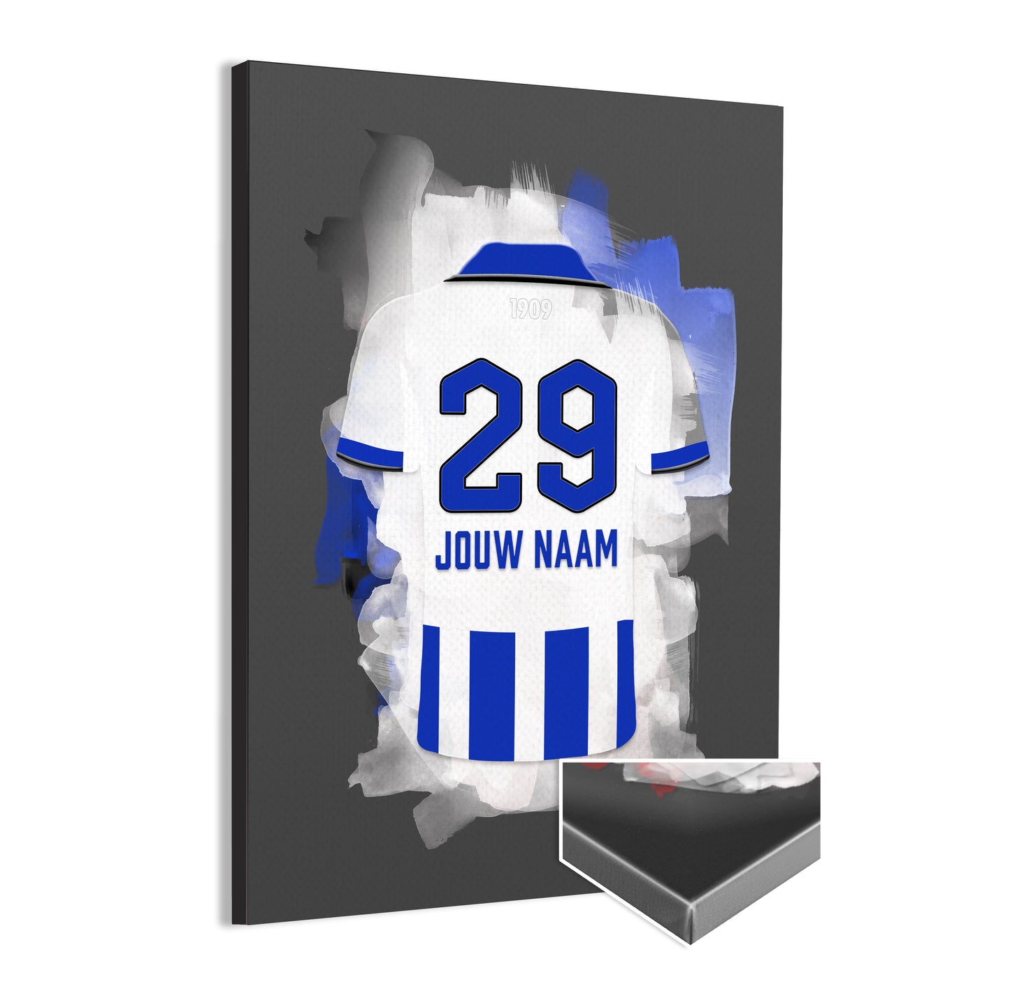 FC Eindhoven wanddecoratie - Canvas poster - Voetbal fan cadeau