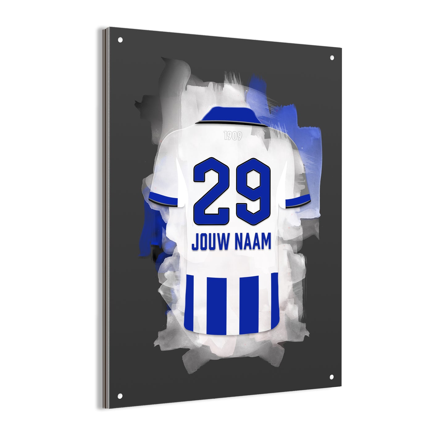 FC Eindhoven wanddecoratie - Dibond poster - Voetbal fan cadeau