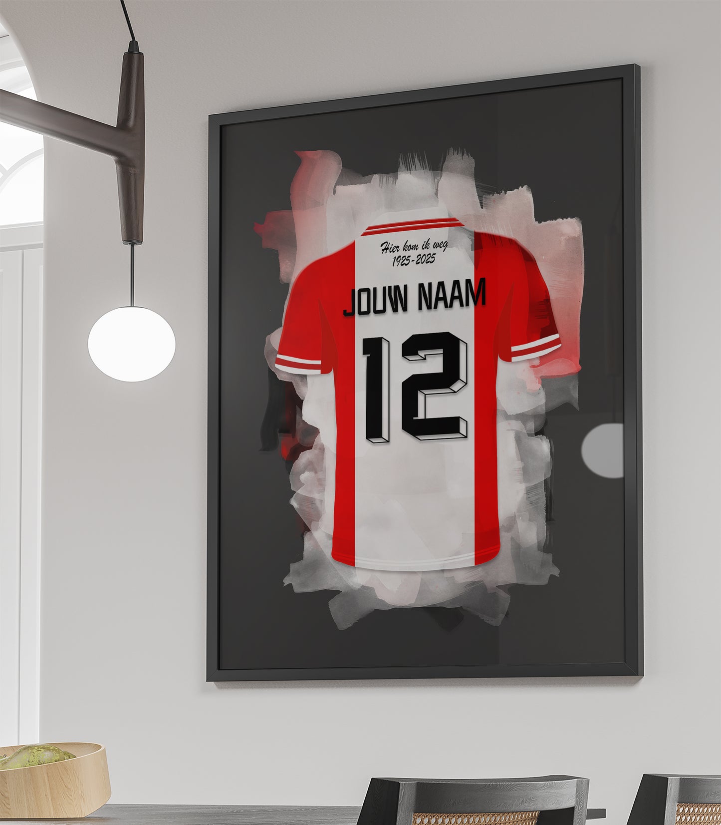 FC Emmen wanddecoratie - Ingelijste poster - Voetbal fan cadeau